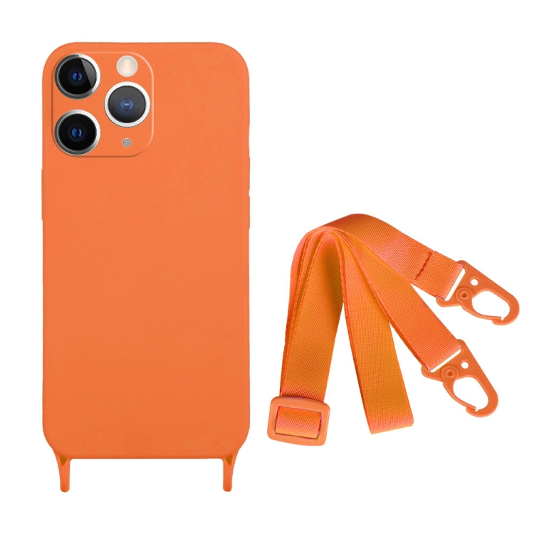 Fine Hole Silicone Phone Case with Lanyard, For iPhone 11 Pro Max, For iPhone 11, For iPhone 11 Pro