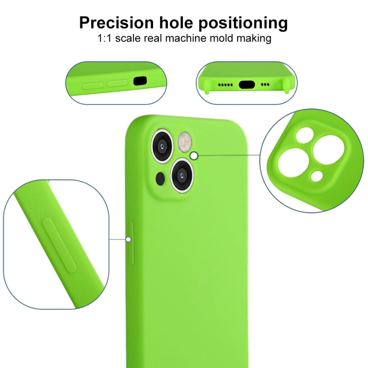 Fine Hole Silicone Phone Case with Lanyard, For iPhone 15, For iPhone 14 Plus, For iPhone 14