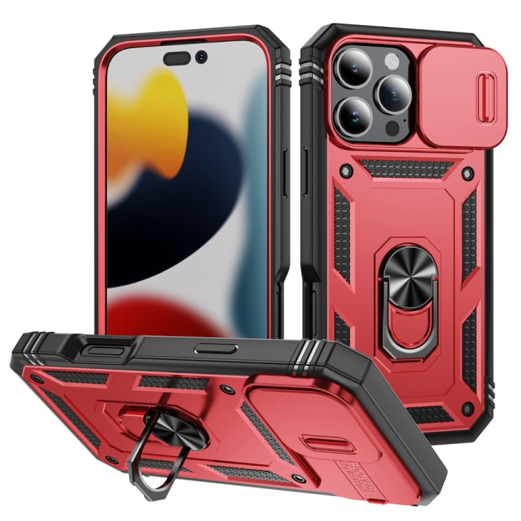 Sliding Camshield TPU + PC Phone Case with Holder
