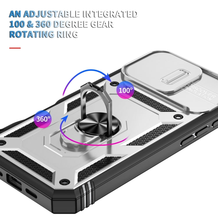 Sliding Camshield TPU + PC Phone Case with Holder