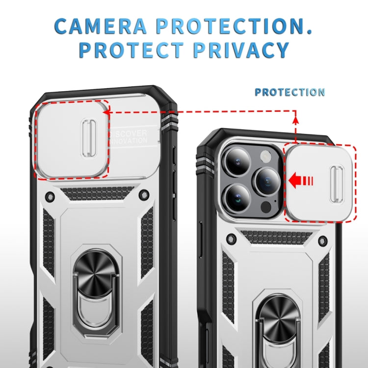 Sliding Camshield TPU + PC Phone Case with Holder