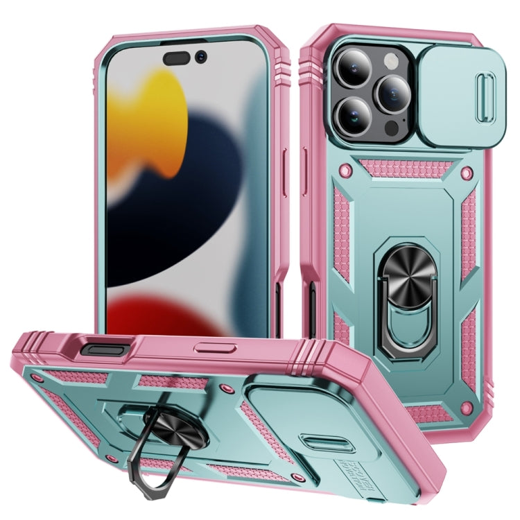 Sliding Camshield TPU + PC Phone Case with Holder