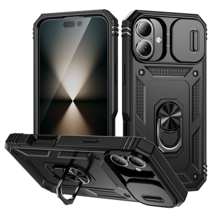 Sliding Camshield TPU + PC Phone Case with Holder