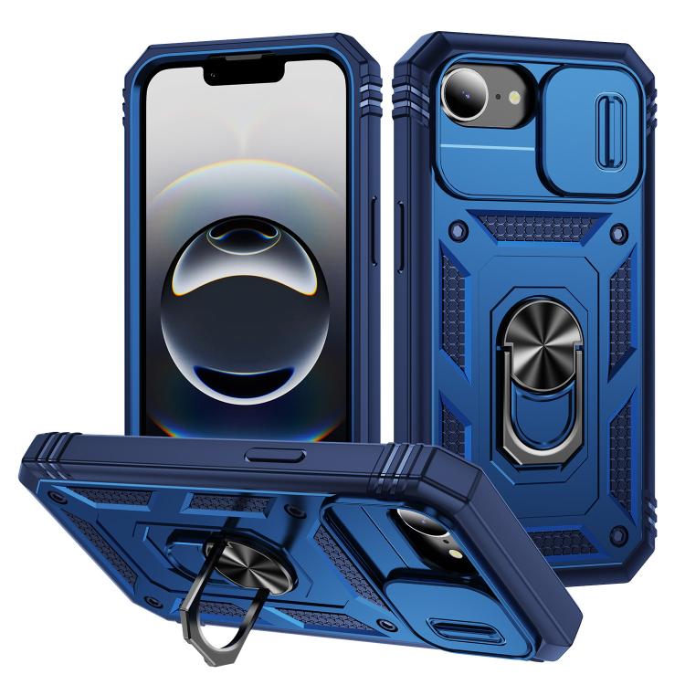 Sliding Camshield TPU + PC Phone Case with Holder