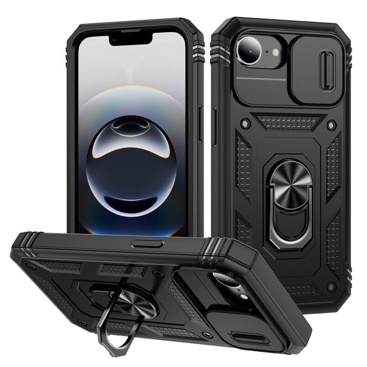 Sliding Camshield TPU + PC Phone Case with Holder