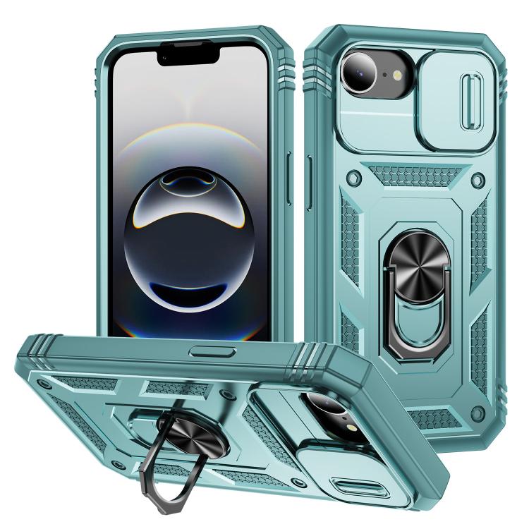 Sliding Camshield TPU + PC Phone Case with Holder