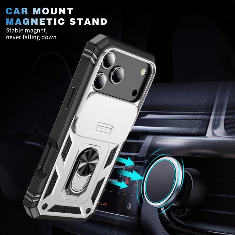 Sliding Camshield TPU + PC Phone Case with Holder