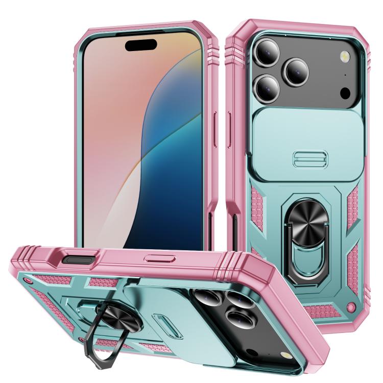 Sliding Camshield TPU + PC Phone Case with Holder