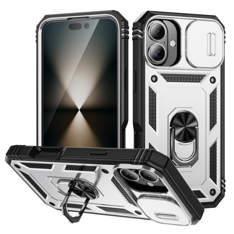 Sliding Camshield TPU + PC Phone Case with Holder