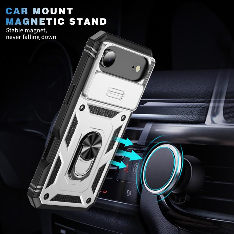 Sliding Camshield TPU + PC Phone Case with Holder