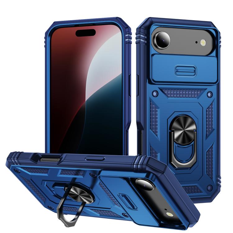 Sliding Camshield TPU + PC Phone Case with Holder