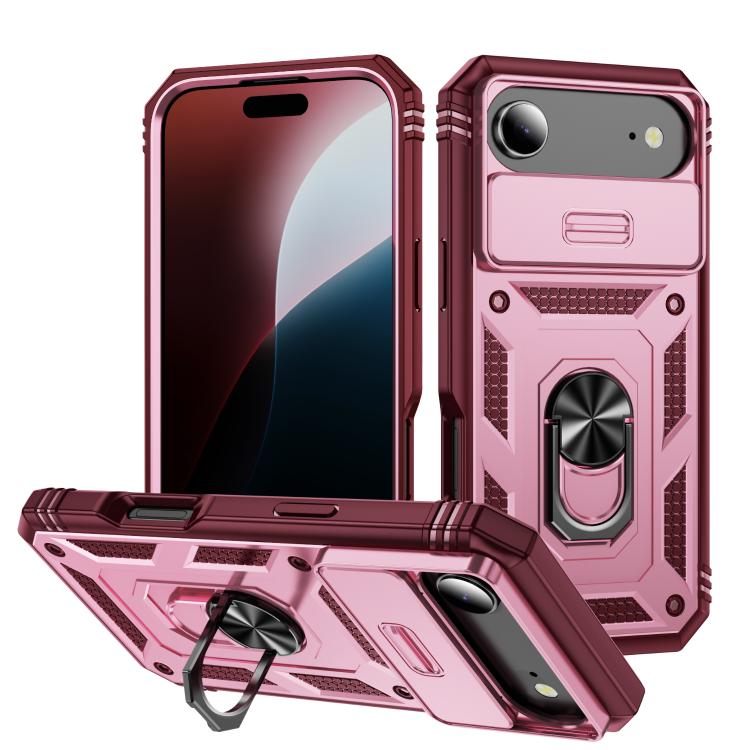 Sliding Camshield TPU + PC Phone Case with Holder