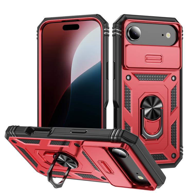 Sliding Camshield TPU + PC Phone Case with Holder