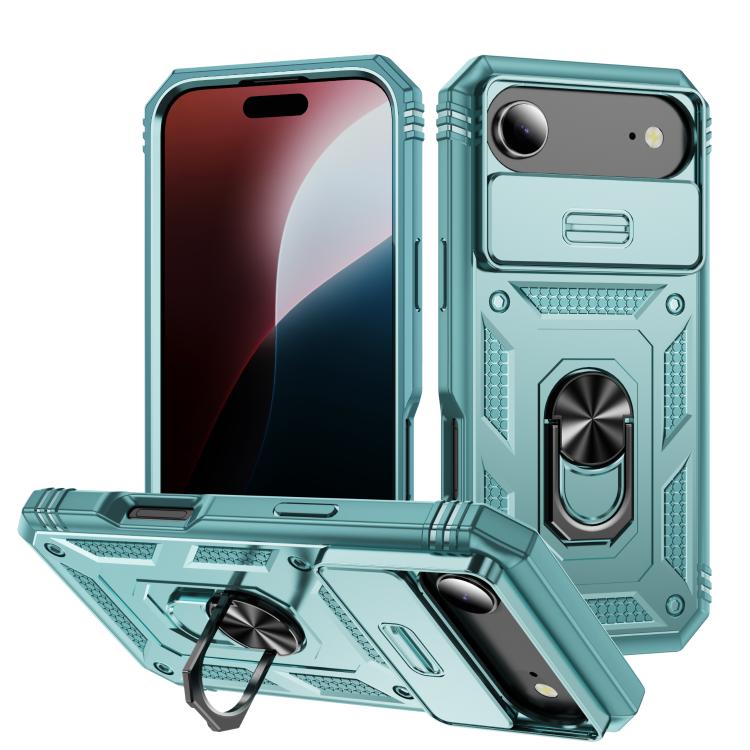 Sliding Camshield TPU + PC Phone Case with Holder