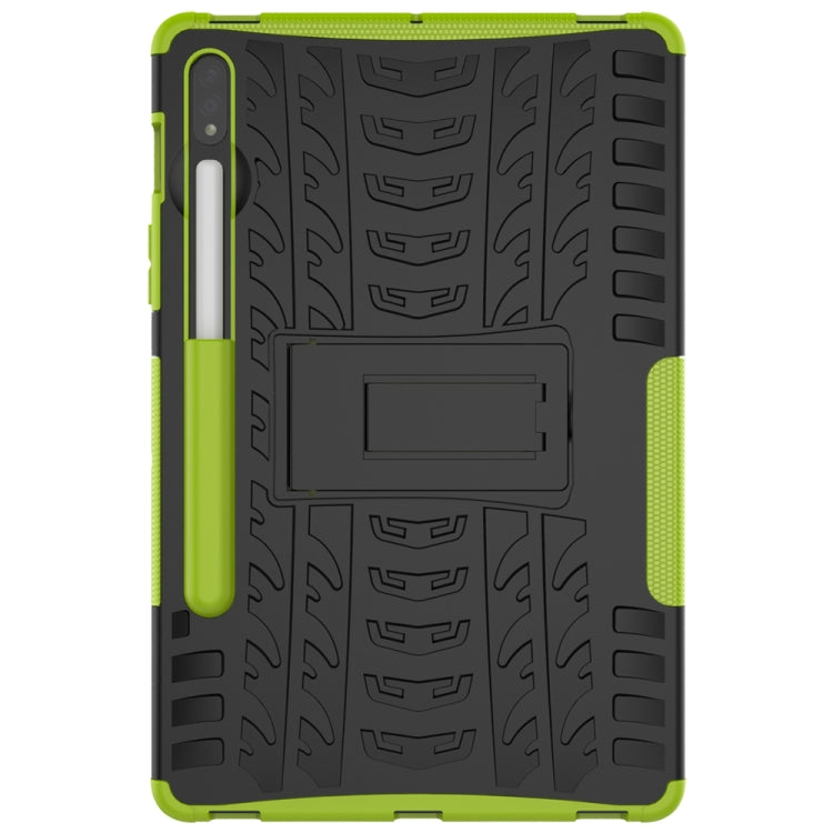 Tire Texture Shockproof TPU+PC Protective Case with Holder, For Samsung Galaxy Tab S8 / Galaxy Tab S7 T870 / T875, For Xiaomi Redmi 9A, For OPPO A52 / A72 / A92