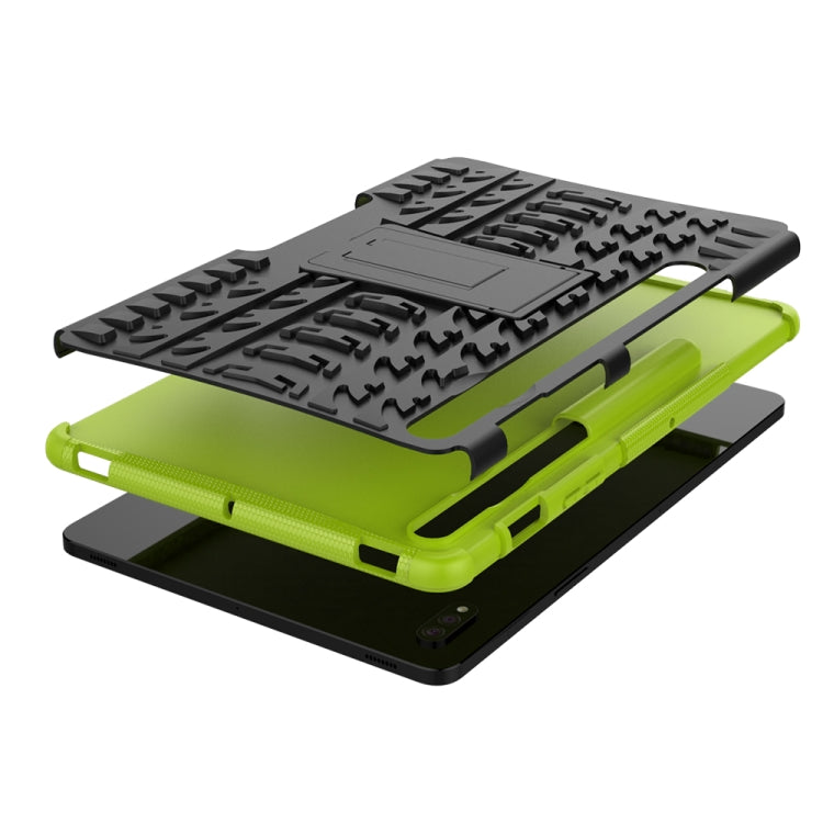 Tire Texture Shockproof TPU+PC Protective Case with Holder, For Samsung Galaxy Tab S8 / Galaxy Tab S7 T870 / T875, For Xiaomi Redmi 9A, For OPPO A52 / A72 / A92