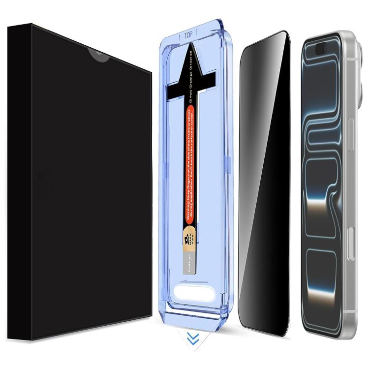 LK Easy Install Privacy Tempered Glass Film, For iPhone 17 Pro Max, For iPhone 17 Pro, For iPhone 17, For iPhone Air, For iPhone 16 Pro Max, For iPhone 16 Pro, For iPhone 16 Plus, For iPhone 16, For iPhone 15 Pro Max, For iPhone 15 Pro, For iPhone 15 P...