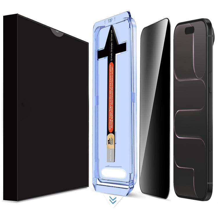 LK Easy Install Privacy Tempered Glass Film