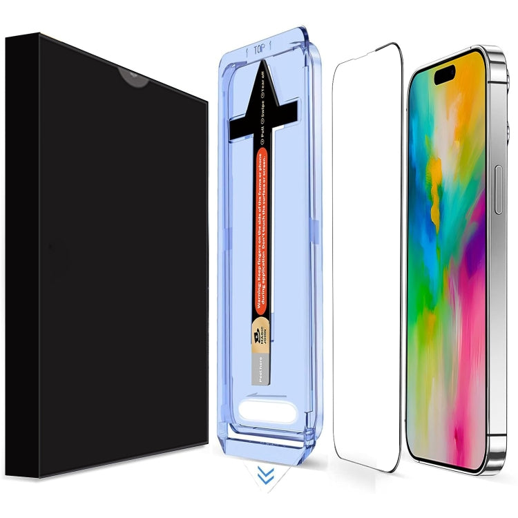 LK Easy Install HD Tempered Glass Film, For iPhone 18 Pro, For iPhone 18 Pro Max, For iPhone 17 Pro Max, For iPhone 17 Pro, For iPhone 17, For iPhone Air, For iPhone 16 Pro Max, For iPhone 16 Pro, For iPhone 16 Plus, For iPhone 16, For iPhone 15 Pro Ma...