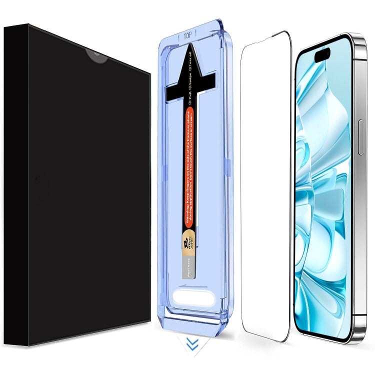 LK Easy Install HD Tempered Glass Film, For iPhone 18 Pro, For iPhone 18 Pro Max, For iPhone 17 Pro Max, For iPhone 17 Pro, For iPhone 17, For iPhone Air, For iPhone 16 Pro Max, For iPhone 16 Pro, For iPhone 16 Plus, For iPhone 16, For iPhone 15 Pro Ma...