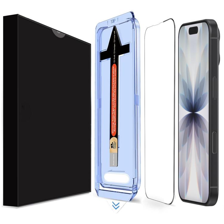 LK Easy Install HD Tempered Glass Film, For iPhone 18 Pro, For iPhone 18 Pro Max, For iPhone 17 Pro Max, For iPhone 17 Pro, For iPhone 17, For iPhone Air, For iPhone 16 Pro Max, For iPhone 16 Pro, For iPhone 16 Plus, For iPhone 16, For iPhone 15 Pro Ma...