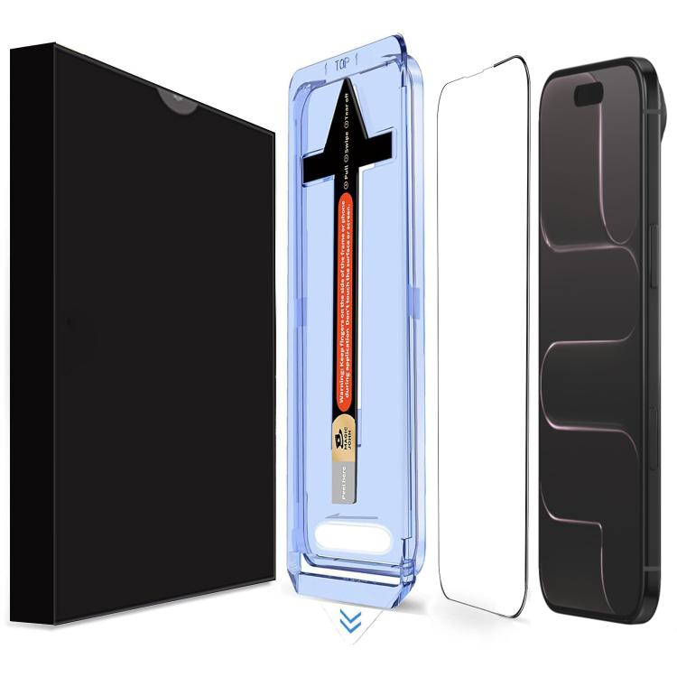 LK Easy Install HD Tempered Glass Film, For iPhone 18 Pro, For iPhone 18 Pro Max, For iPhone 17 Pro Max, For iPhone 17 Pro, For iPhone 17, For iPhone Air, For iPhone 16 Pro Max, For iPhone 16 Pro, For iPhone 16 Plus, For iPhone 16, For iPhone 15 Pro Ma...