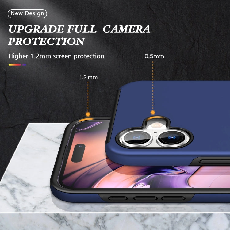 PC And TPU Magnetic Phone Case With Invisible Ring Holder For iPhone 16