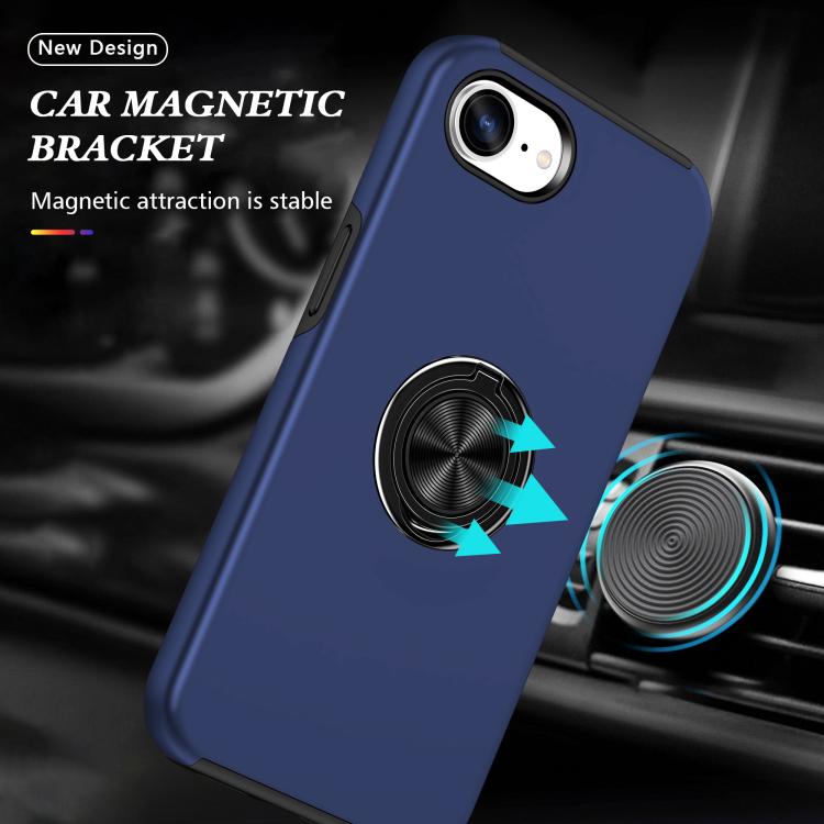 PC + TPU Magnetic Phone Case with Invisible Ring Holder, For iPhone 16 Pro Max, For iPhone 16 Pro, For iPhone 16 Plus