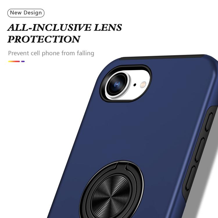 PC + TPU Magnetic Phone Case with Invisible Ring Holder, For iPhone 16 Pro Max, For iPhone 16 Pro, For iPhone 16 Plus