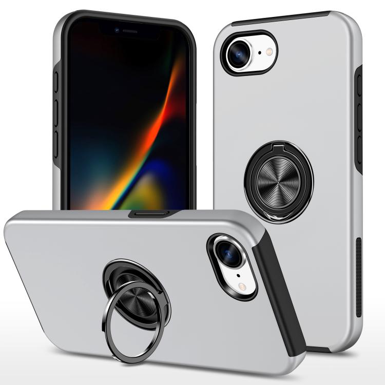 PC + TPU Magnetic Phone Case with Invisible Ring Holder, For iPhone 16 Pro Max, For iPhone 16 Pro, For iPhone 16 Plus