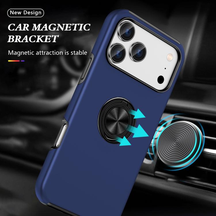 PC + TPU Magnetic Phone Case with Invisible Ring Holder, For iPhone 17 Pro Max, For iPhone 17, For iPhone 16e