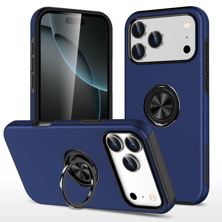 PC + TPU Magnetic Phone Case with Invisible Ring Holder, For iPhone 16 Pro Max, For iPhone 16 Pro, For iPhone 16 Plus