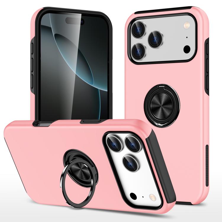 PC + TPU Magnetic Phone Case with Invisible Ring Holder, For iPhone 17 Pro Max, For iPhone 17, For iPhone 16e