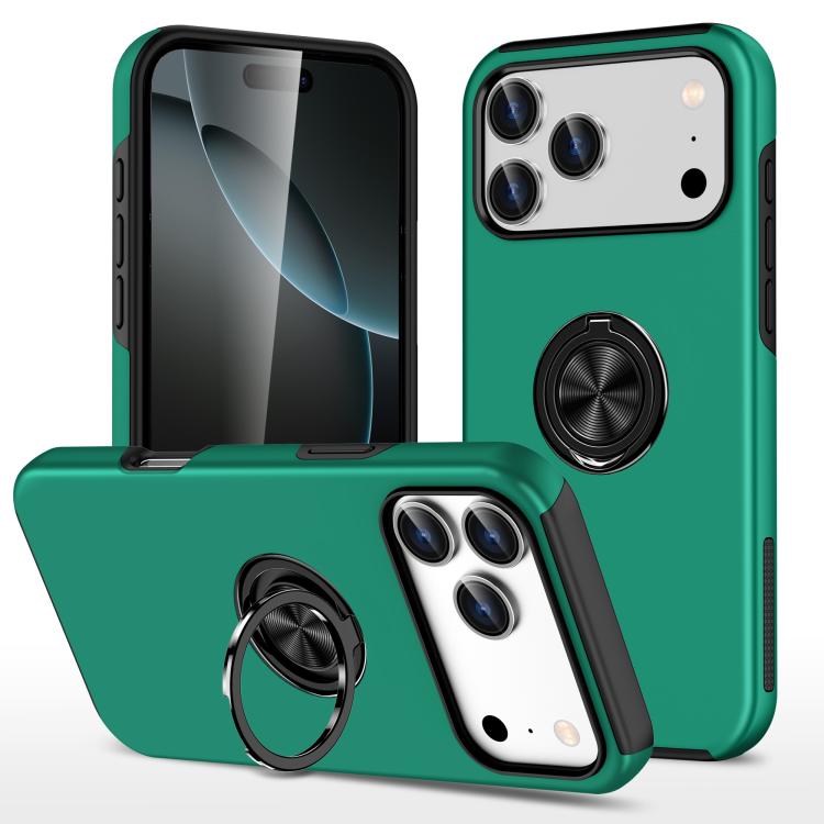 PC + TPU Magnetic Phone Case with Invisible Ring Holder, For iPhone 16 Pro Max, For iPhone 16 Pro, For iPhone 16 Plus