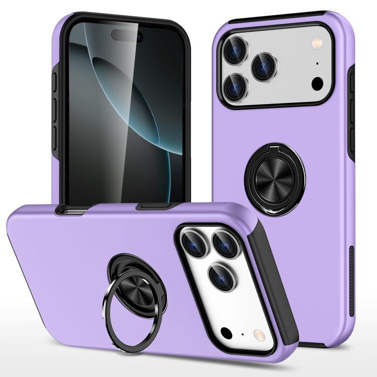 PC + TPU Magnetic Phone Case with Invisible Ring Holder, For iPhone 17 Pro Max, For iPhone 17, For iPhone 16e