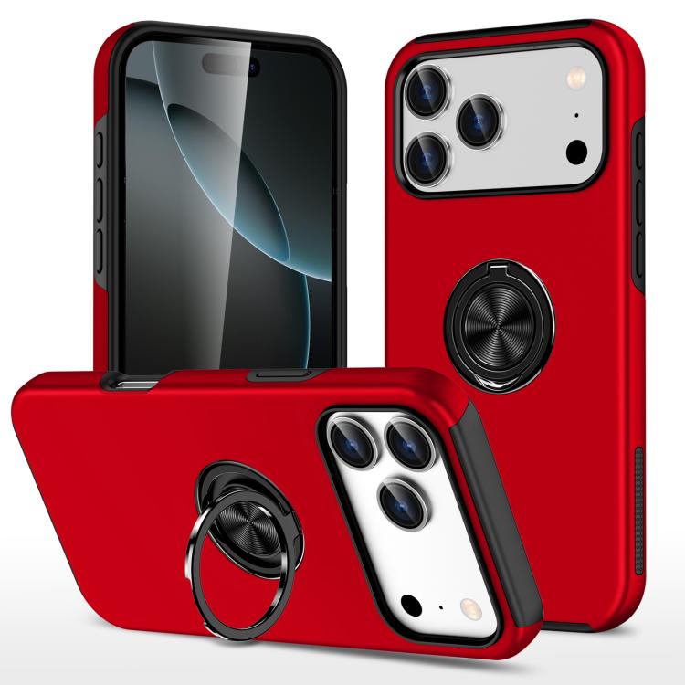 PC + TPU Magnetic Phone Case with Invisible Ring Holder, For iPhone 16 Pro Max, For iPhone 16 Pro, For iPhone 16 Plus