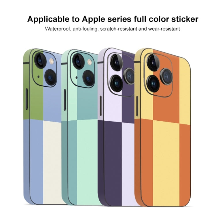 Autocollant adhésif pour téléphone en PET de couleur assortie, série 1