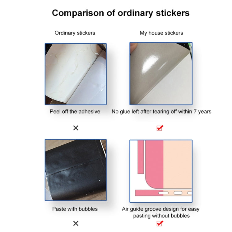 Autocollant adhésif pour téléphone en PET de couleur assortie, série 1