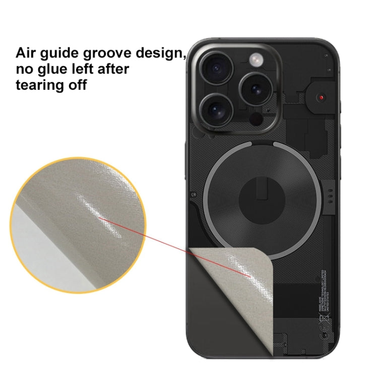 All-inclusive PET Phone Decal Adhesive Sticker, For iPhone 15 Pro Max