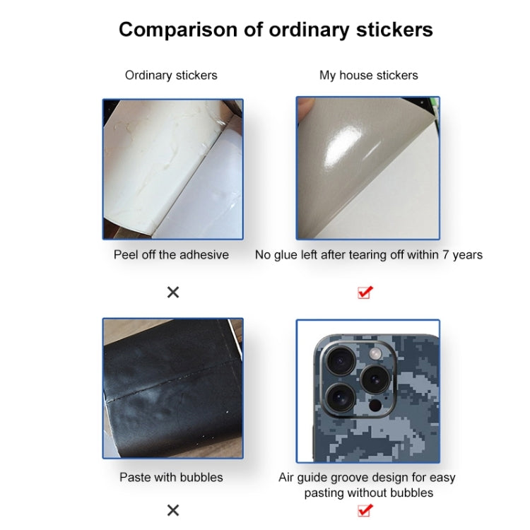 All-inclusive PET Phone Decal Adhesive Sticker, For iPhone 15 Pro