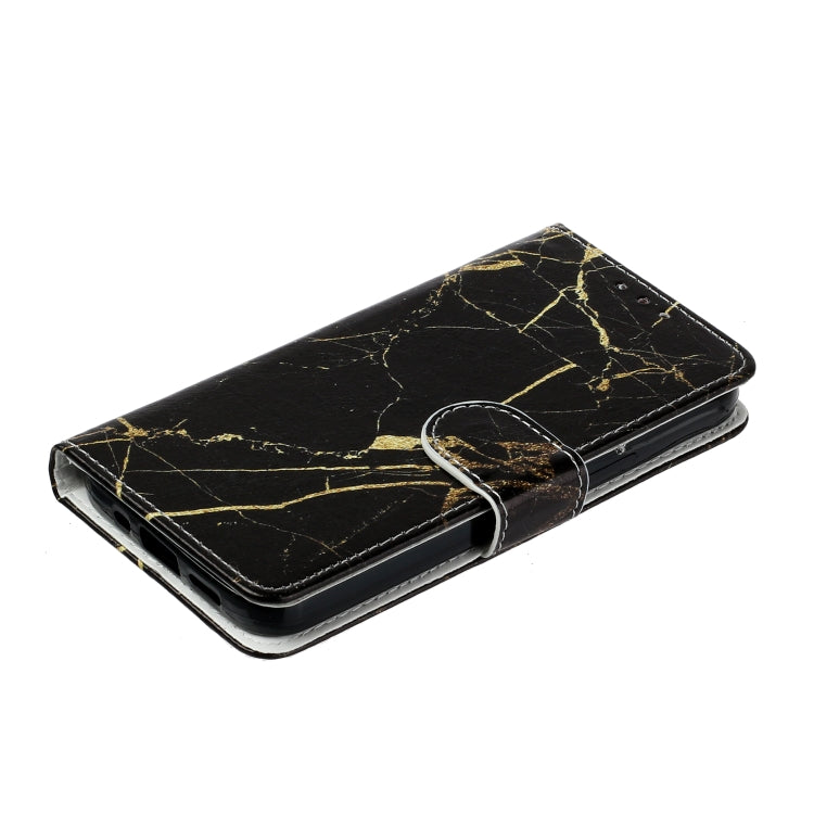 Colored Drawing Marble Pattern Leather Phone Case, For iPhone 16 Plus, For iPhone 16