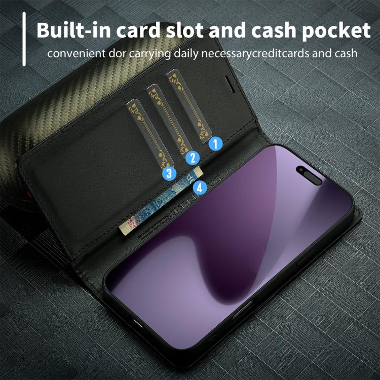 LC.IMEEKE Carbon Fiber Leather Phone Case