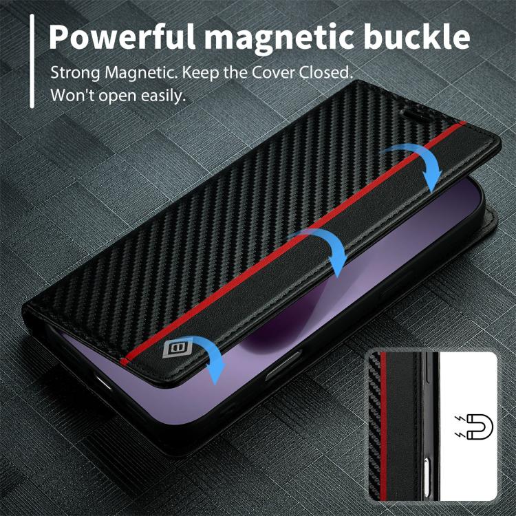 LC.IMEEKE Carbon Fiber Leather Phone Case