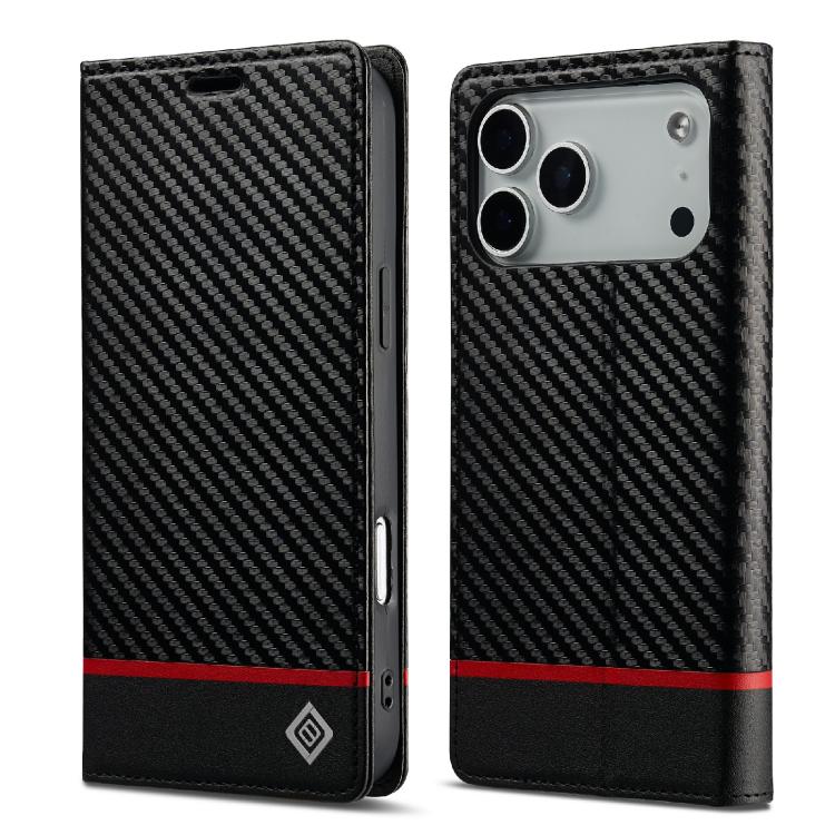 LC.IMEEKE Carbon Fiber Leather Phone Case, For iPhone 17e / 16e, For iPhone 17 Pro Max, For iPhone 17 Pro, For iPhone 17, For iPhone Air, For iPhone 16 Pro Max, For iPhone 16 Pro, For iPhone 16 Plus, For iPhone 16