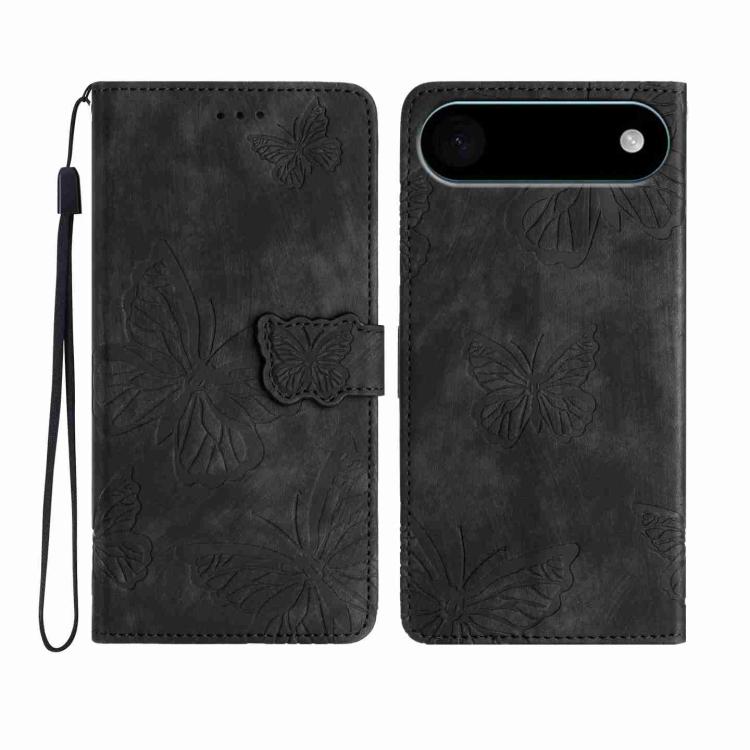 Skin-feel Embossed Butterfly Leather Phone Case, For iPhone 17 Pro Max, For iPhone 17 Pro, For iPhone 17, For iPhone 17 Air