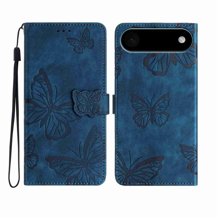 Skin-feel Embossed Butterfly Leather Phone Case, For iPhone 17 Pro Max, For iPhone 17 Pro, For iPhone 17, For iPhone 17 Air