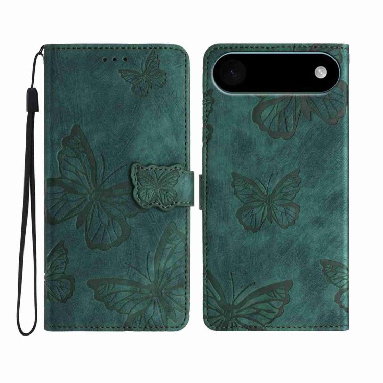 Skin-feel Embossed Butterfly Leather Phone Case, For iPhone 17 Pro Max, For iPhone 17 Pro, For iPhone 17, For iPhone 17 Air