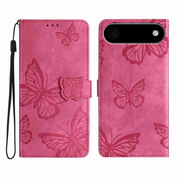 Skin-feel Embossed Butterfly Leather Phone Case, For iPhone 17 Pro Max, For iPhone 17 Pro, For iPhone 17, For iPhone 17 Air