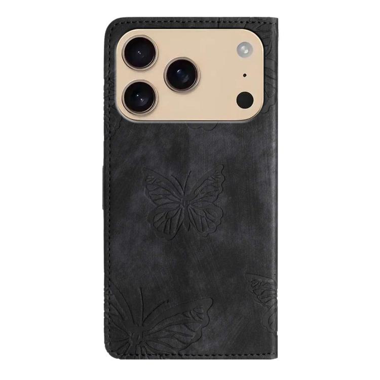 Skin-feel Embossed Butterfly Leather Phone Case, For iPhone 17 Pro Max, For iPhone 17 Pro, For iPhone 17, For iPhone 17 Air