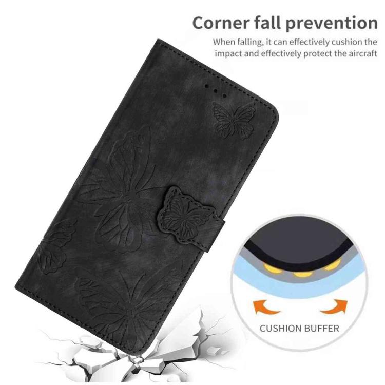 Skin-feel Embossed Butterfly Leather Phone Case, For iPhone 17 Pro Max, For iPhone 17 Pro, For iPhone 17, For iPhone 17 Air